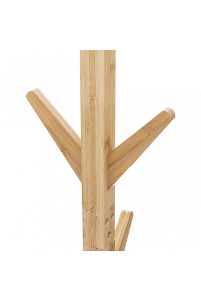 5 five simply smart Skien coat rack, bamboo wood, 8 hooks, 60 x 60 x H 178 cm