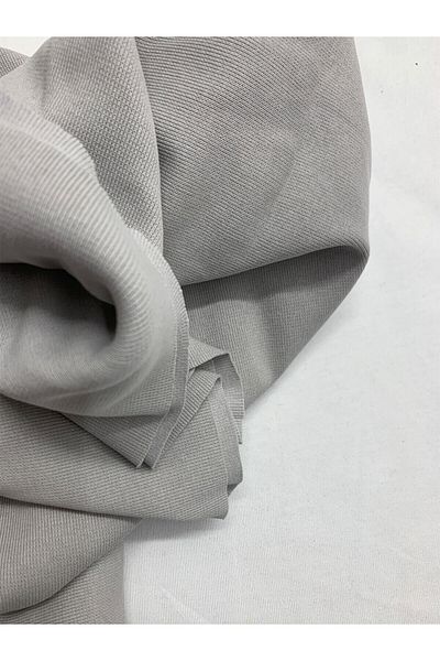 Yiğit Kumaş Ribana Fabric, Track 45X190 cm Gray