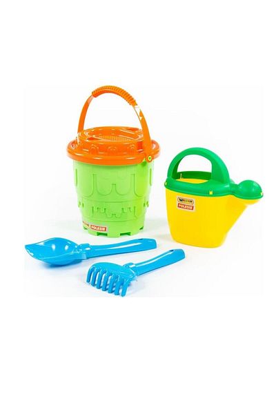 Kelebek Oyuncak Polesie 51769 Watering Covered Sand Bucket Set - Green