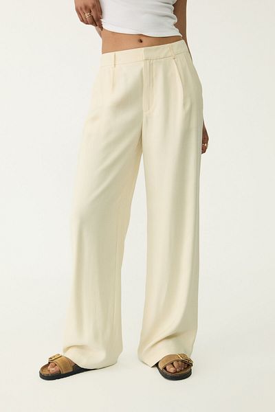 Stradivarius Flowing straight-leg trousers with darts