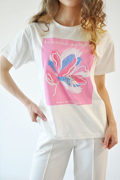 Rukayyel Tricou imprimat - roz