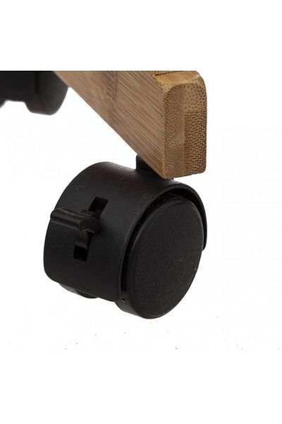 5five Simple Smart Ράφι Instant με ρόδες, μπαμπού, μαύρο, 41 x 20 x Υ 80 εκ.