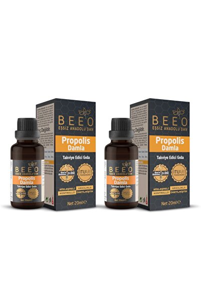 BEE'O 2 Adet 20 Ml Propolis Damla