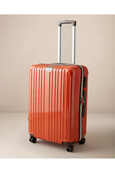 Madame Coco Chest Valiz/Bavul - Kiremit - Orta Boy