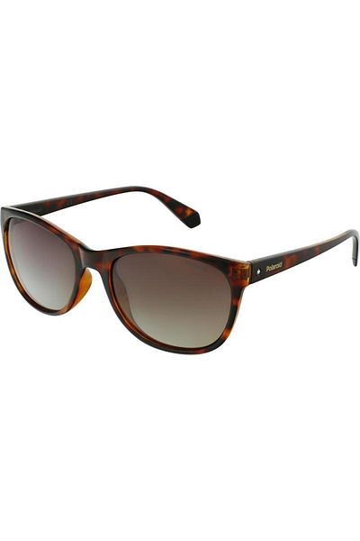 Polaroid Women's Sunglasses PLD 4099/S 086/LA, Havana, Butterfly, 55 mm