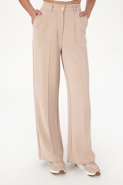 U.S. Polo Assn. Women's Camel Modal Blended Knitted Trousers 50300762-Vr015