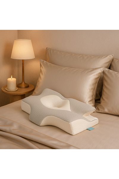 MA'DEMUR Orthopedic Visco Pillow Ergonomic Pillow 64X38X12,5 cm