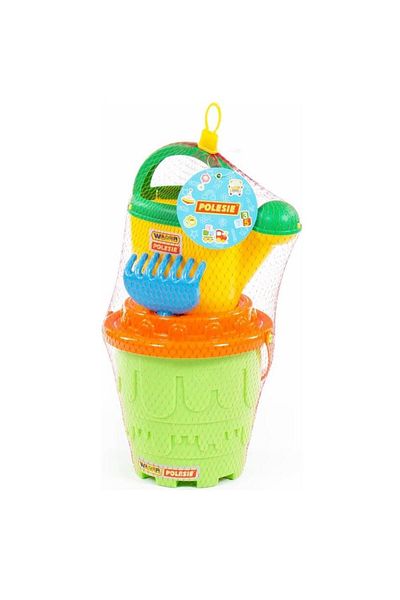 Kelebek Oyuncak Polesie 51769 Watering Covered Sand Bucket Set - Green