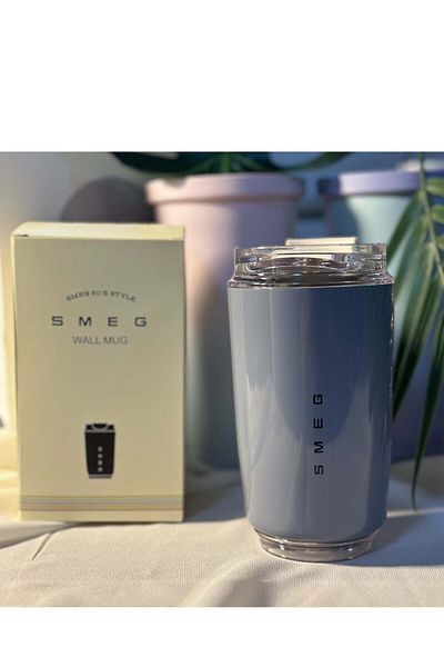 SMEG 320ML Beverage Cup Travel Portable Car Drinking Cup Stainless Steel Vacuum Leak Proof 320ML Cof