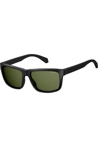 Polaroid Ochelari de soare Polaroid pentru bărbați PLD 2058/S 003M9, Negri, Dreptunghiulari, 55 mm