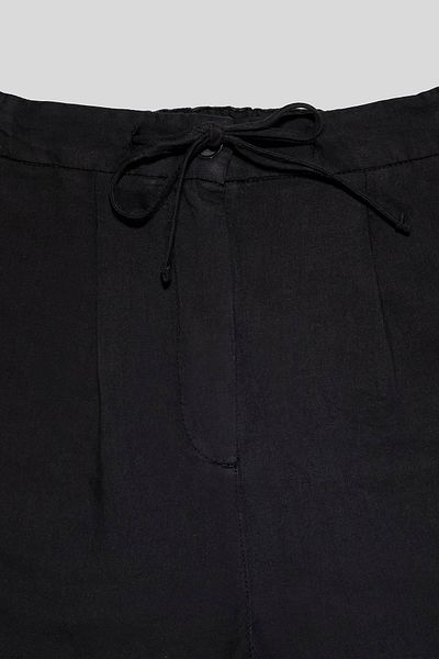 GMG FIRENZE Oversize Women's Woven Trousers with Lace-Up Pocket Detail