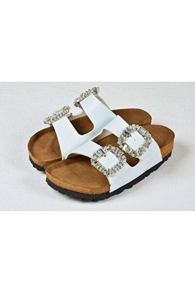 DAD WOLF Papuci ortopedici Birkeen Arizona Stone pentru fete, cu talpă de plută, cu cataramă dublă