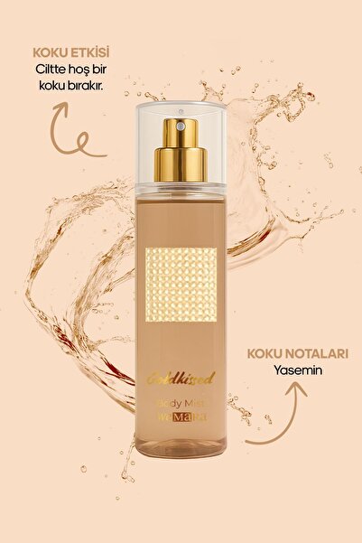 WeMara TASLI VUCUT SPREYI-GOLDKISSED (GOLD TAS-KAHVEMSI) 150 ml
