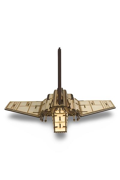 ALGWOOD 244 Pieces Star Wars Inspired Wooden Spaceship Model - 3D Collectible Spacecraft Model
