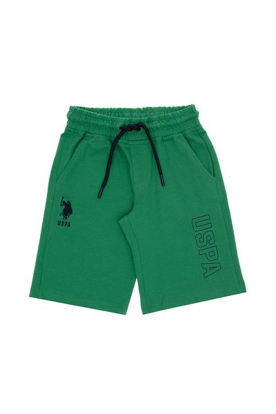 U.S. Polo Assn. Boy's Green Knitted Shorts 50306485-Vr054