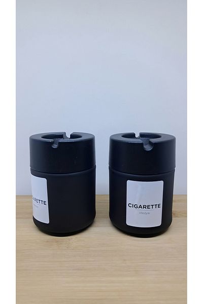 blackleg Πυρίμαχο πλαστικό καπάκι με γυάλινο δοχείο 2" Άοσμο τασάκι οικιακού γραφείου αυτοκινήτου AutoTravel τασάκι