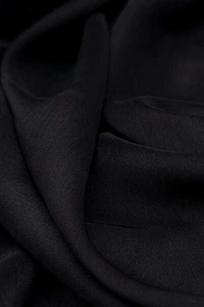 erler 50 Metre Janjan Şifon Kumaş Siyah 05 En: 150 cm (1 Top Kumaş)