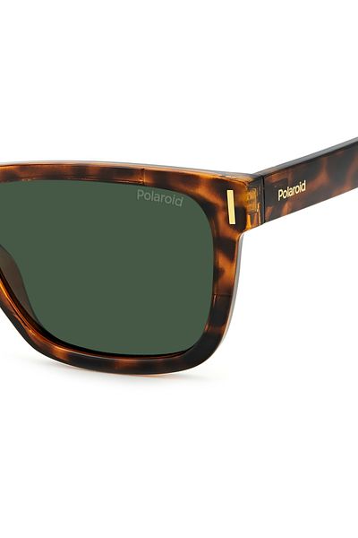 Polaroid PLD 6186/S 086/UC Women's Sunglasses, Havana, Rectangular, 54 mm