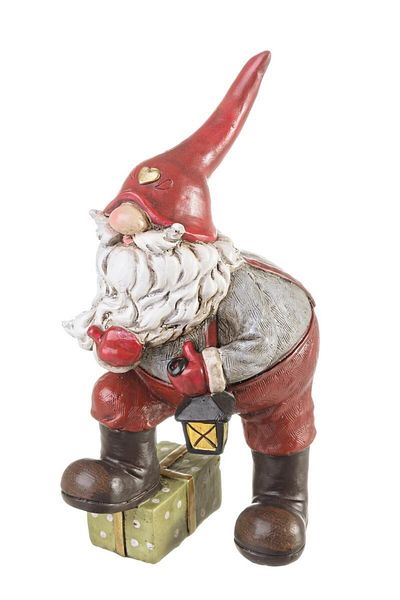 Bizzotto Santa Claus Figurine in Polyresin 12x10x24 cm