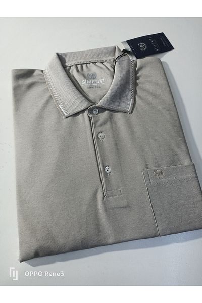 SİMENTİ mărime mare 5xl 6xl tricou cu mânecă scurtă din bumbac cu buzunar cu rever