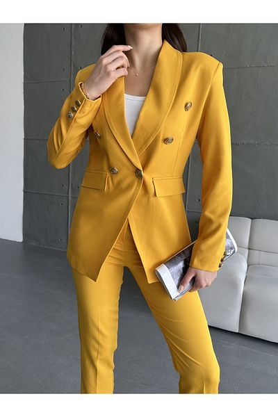 MYGİYİMİSTANBUL Belted Jacket Trousers Set B