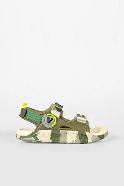 Vicco Tape Phlon Light Sole Velcro Children's Sandals Khaki
