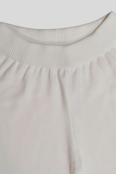 GMG FIRENZE Elastic Waist Wide Leg Knitted Knitwear Women's Trousers