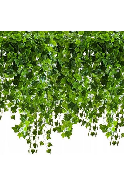 varioshop Set of 6 decorative garlands VarioShop®, Artificial Ivy Model, 81 Leaves/Branch, Length 12.6m, I