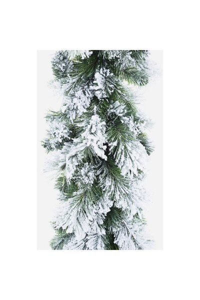 Bizzotto Τεχνητή πράσινη γιρλάντα με τεχνητό χιόνι Cermis 270 εκ.