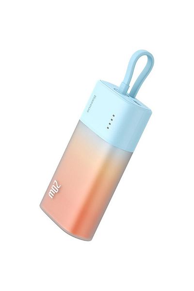 Baseus Baseus Popsicle external battery 5200 mAh, 20W, USB-C, built-in cable, Orange
