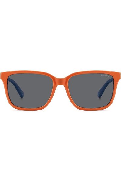Polaroid Polarized Sunglasses Boys Polaroid PLD 8063/S L7Q/M9, Plastic, Orange, 49 mm