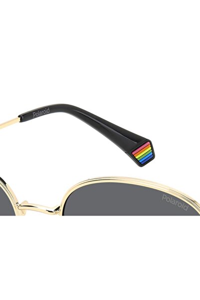 Polaroid Polaroid Men's Sunglasses PLD 6215/S/X 2F7/M9, Gold, Round, 56 mm
