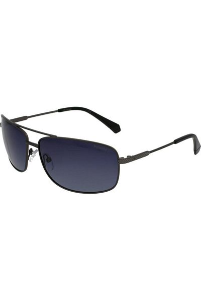Polaroid Polarized Sunglasses Men Polaroid PLD 2101/S R80/WJ, Metal, Black, 63 mm