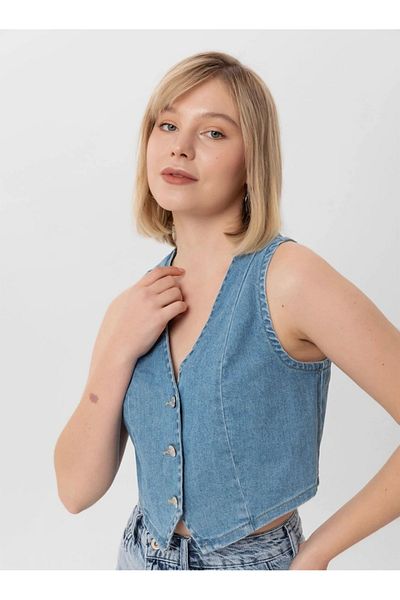 MODA Both Stylish and Modern, Both Fashionable, Women's Denim Vest