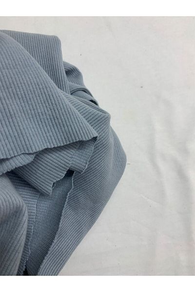 Yiğit Kumaş Indigo Camisole (Rib) Fabric, Piece 85X140 cm