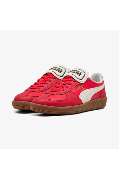 Puma Palermo Premium Unisex Red Sports Shoes
