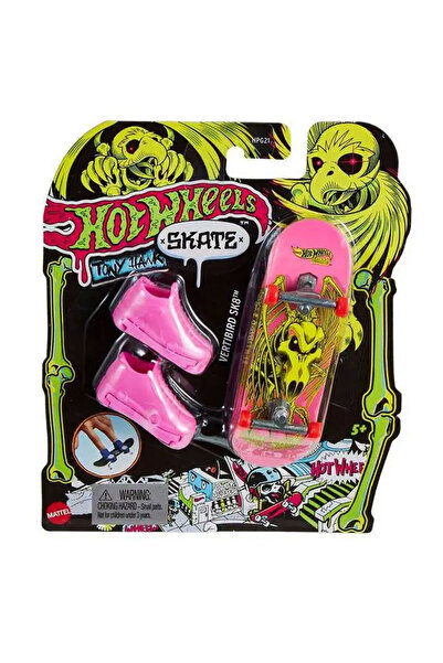 HOT WHEELS Skate Neon Temalı Parmak Kaykay ve Ayakkabı Paketleri HPG21-HPG26