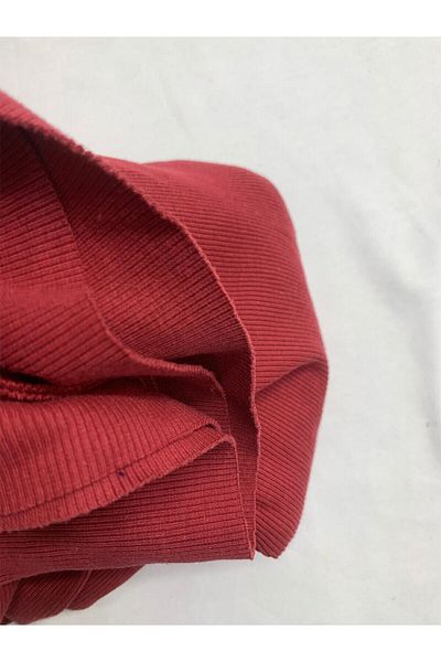 Yiğit Kumaş Red Camisole (Rib) Fabric, Piece 55X130 cm