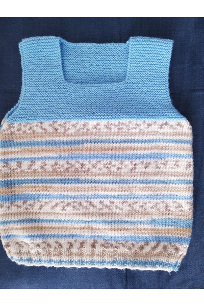 Ceciletta El Örgüsü Erkek Çocuk Süveter (2-3 Yaş)