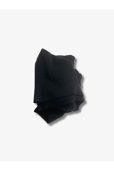 Yiğit Kumaş Black Camisole (Rib) Fabric, Piece 100X130 cm