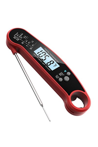 arvada Digital Food Thermometer With Probe YOUKONG, -50°C to 300°C, Red