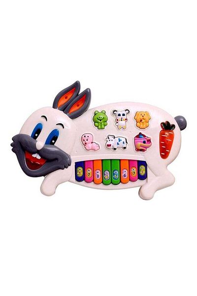 Rally Will Play Musical Piano Toy Rabbit Design with Soft Song for Early Learning for Children