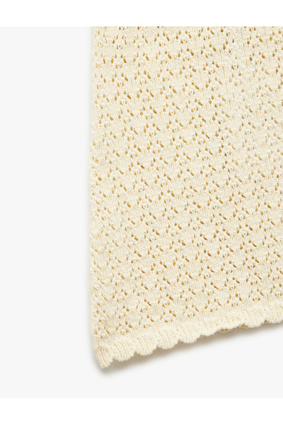 Koton Openwork Knitwear Mini Skirt