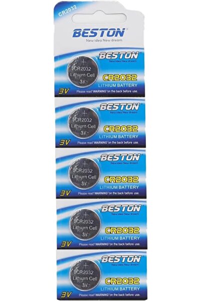 Beston بطارية ليثيوم بيستون CR2032 3 فولت - عبوة من 5 قطع