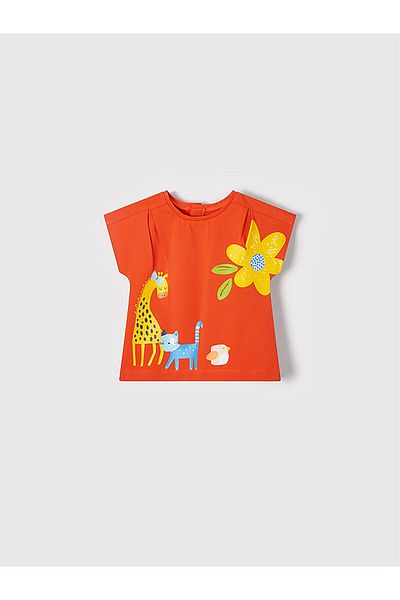 MAYORAL Set de 2 tricouri Mayoral Girl 1031 Colorat, Portocaliu