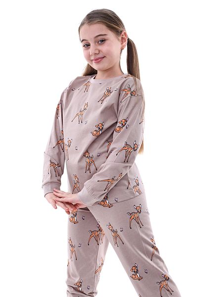 Nisanca Kids Girls' 100% Cotton Patterned Comfortable Pajama Set-Soft and Skin Friendly