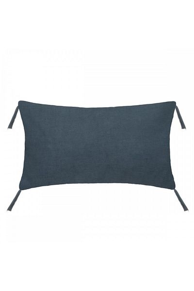 Atmosphera Créateur D'intérieur Linah pillow, polyester, blue, 50x30 cm