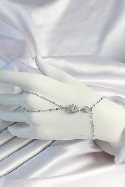 NEZADE STORE Silver Color Zircon Stone Shahmeran with 316L Steel Chain - Lisinya