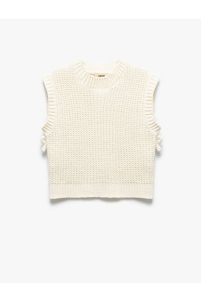 Koton Crew Neck Sleeveless Basic Knitwear Sweater