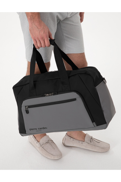 Pierre Cardin Ανδρική μαύρη αθλητική τσάντα ταξιδιού 50308032-VR046